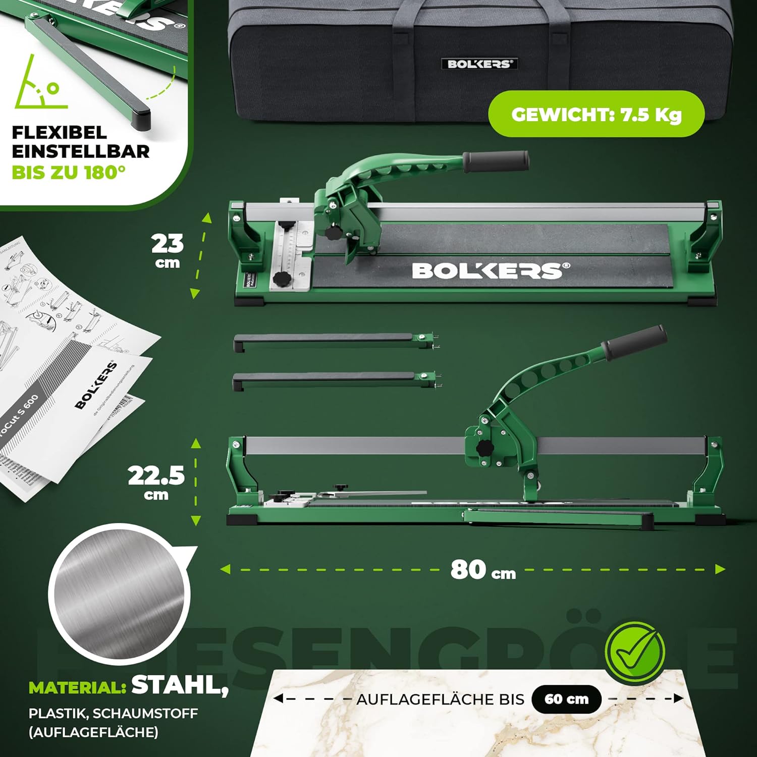 BOLKERS® ProCut S 600 Fliesenschneider