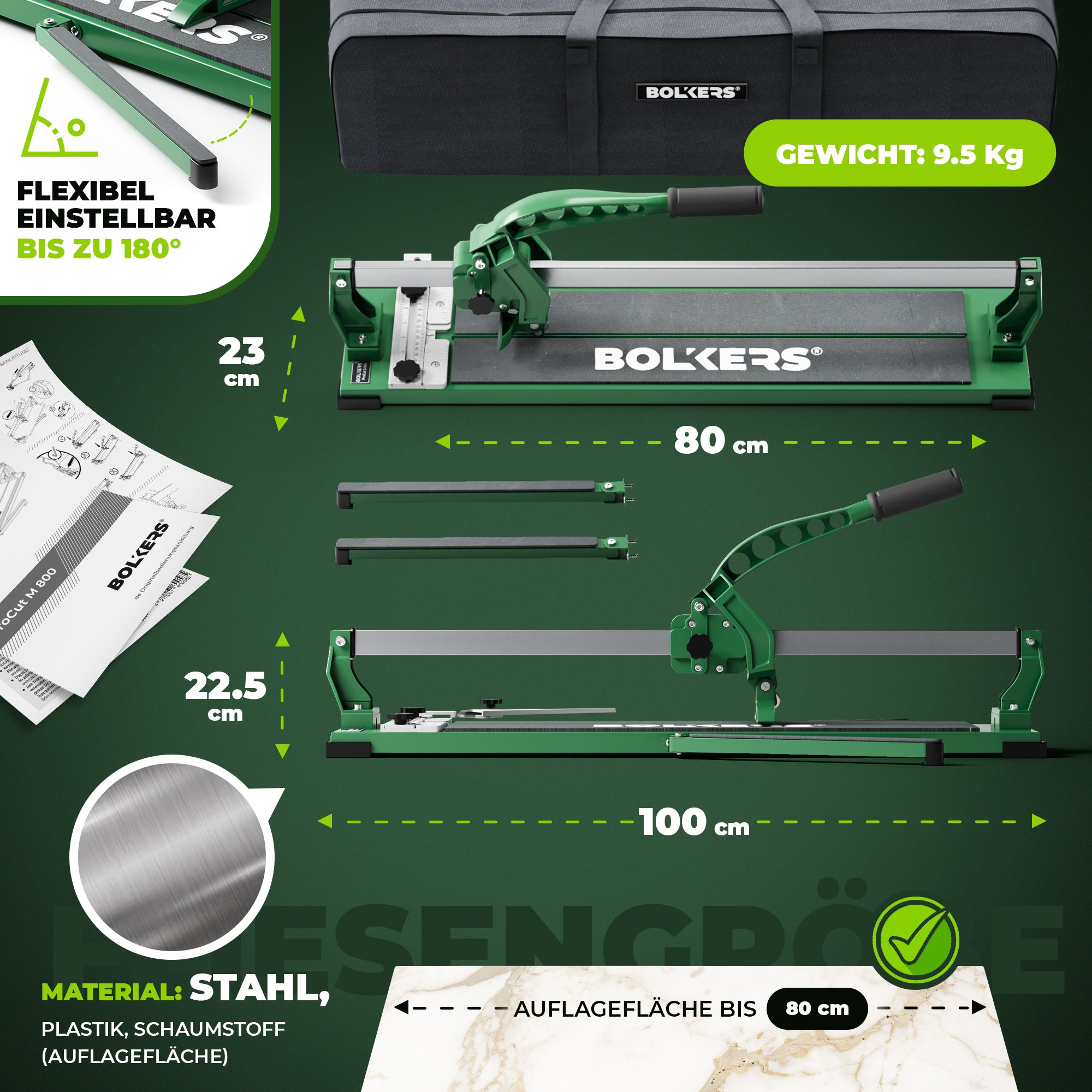 BOLKERS® ProCut M 800 Fliesenschneider