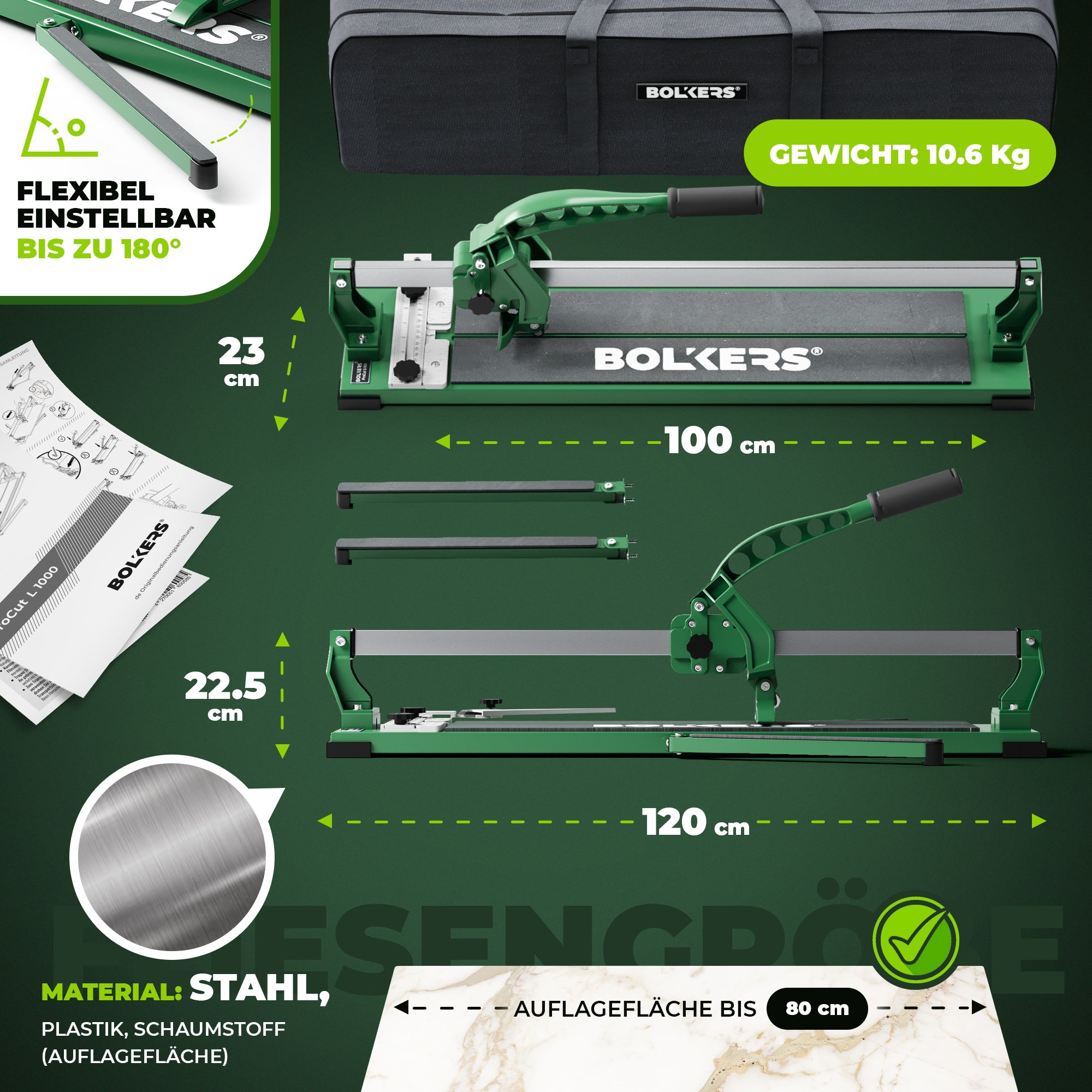 BOLKERS® ProCut L 1000 Fliesenschneider